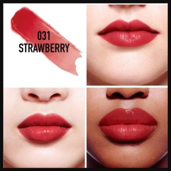 Dior Addict Lip Glow & Color Reviving Lip Balm 031 Strawberry NIB - Picture 2 of 3